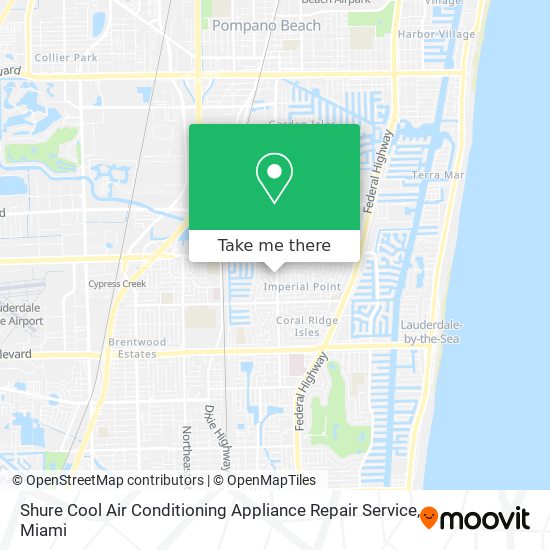 Mapa de Shure Cool Air Conditioning Appliance Repair Service