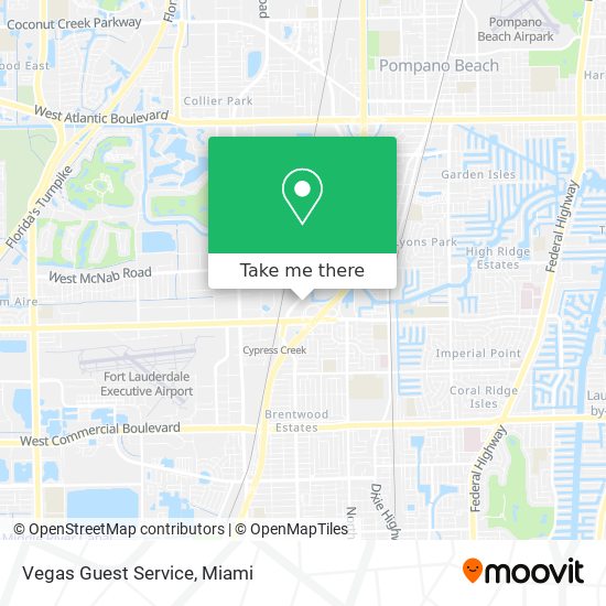 Vegas Guest Service map