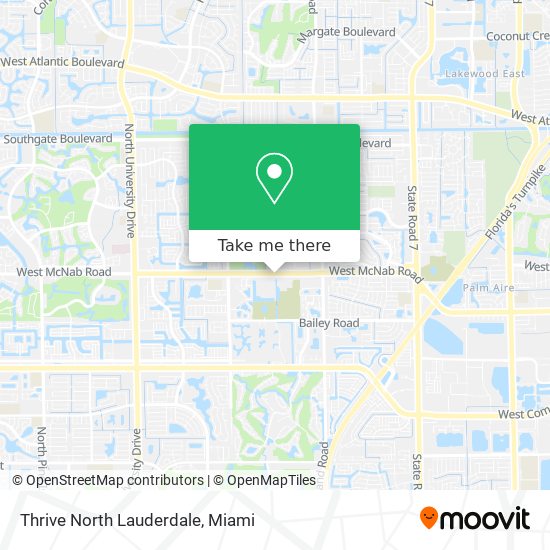 Thrive North Lauderdale map