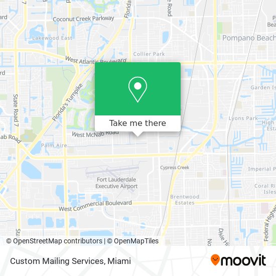 Custom Mailing Services map