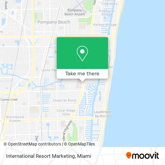 International Resort Marketing map