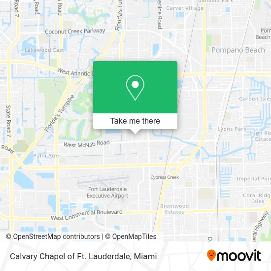 Calvary Chapel of Ft. Lauderdale map