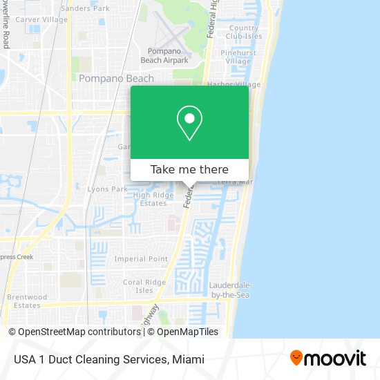 USA 1 Duct Cleaning Services map