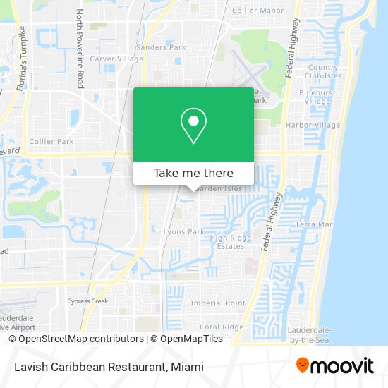 Mapa de Lavish Caribbean Restaurant