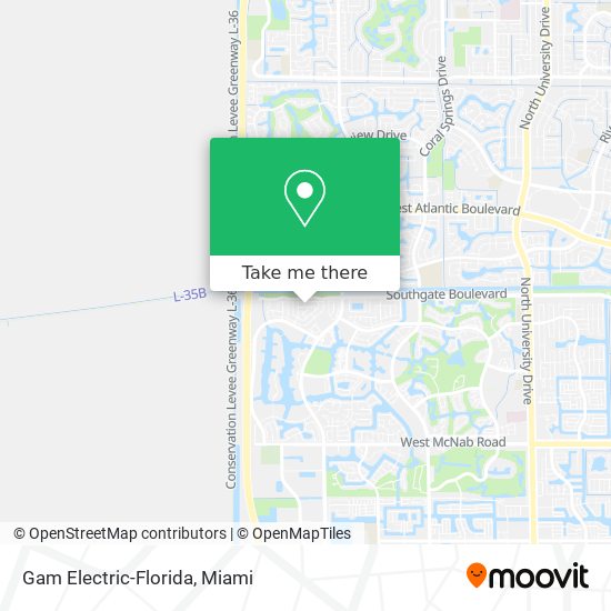 Gam Electric-Florida map