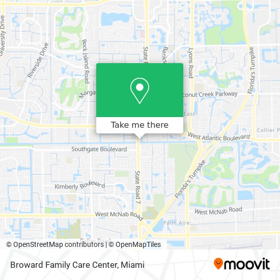 Broward Family Care Center map