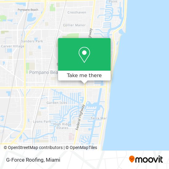 G-Force Roofing map