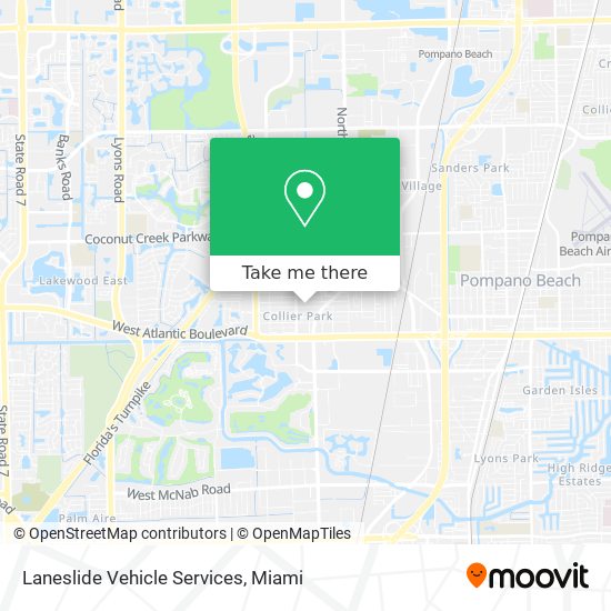 Mapa de Laneslide Vehicle Services