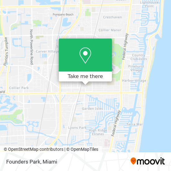 Mapa de Founders Park