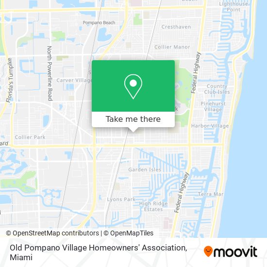 Old Pompano Village Homeowners' Association map