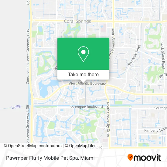 Pawmper Fluffy Mobile Pet Spa map