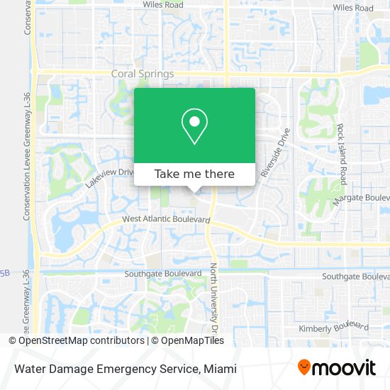 Water Damage Emergency Service map