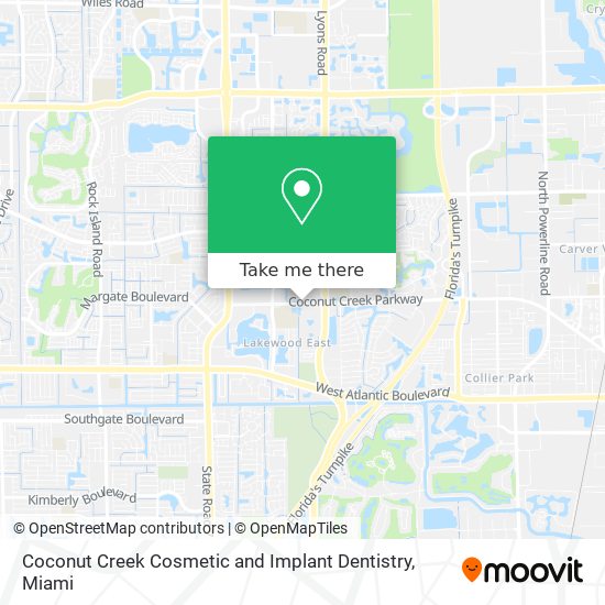 Coconut Creek Cosmetic and Implant Dentistry map