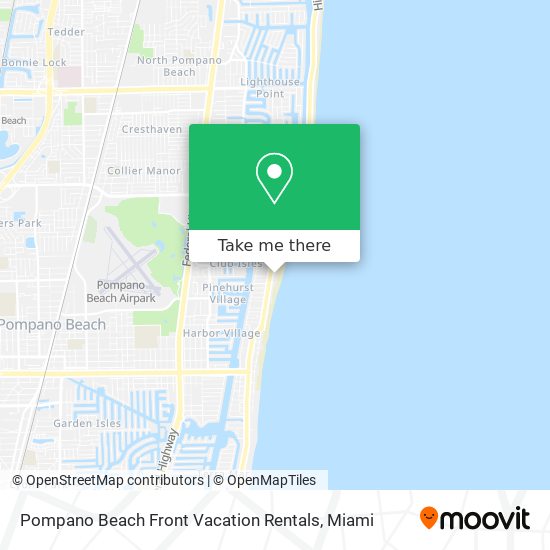 Pompano Beach Front Vacation Rentals map