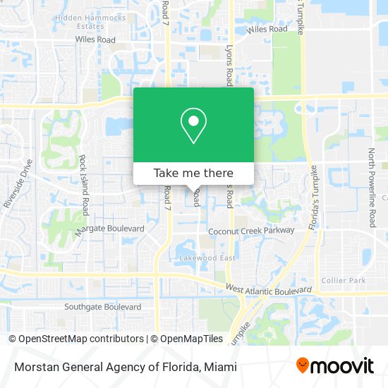 Morstan General Agency of Florida map