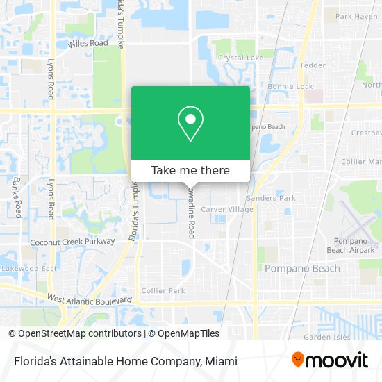 Florida's Attainable Home Company map