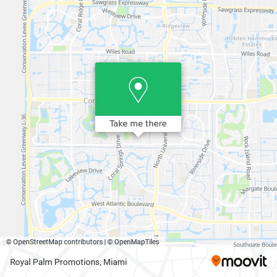 Royal Palm Promotions map