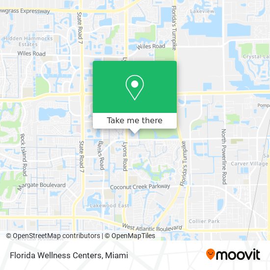 Florida Wellness Centers map