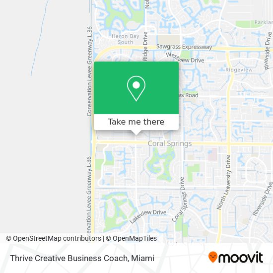 Thrive Creative Business Coach map