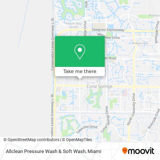 Allclean Pressure Wash & Soft Wash map