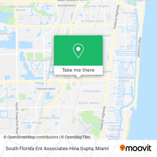 Mapa de South Florida Ent Associates-Hina Gupta