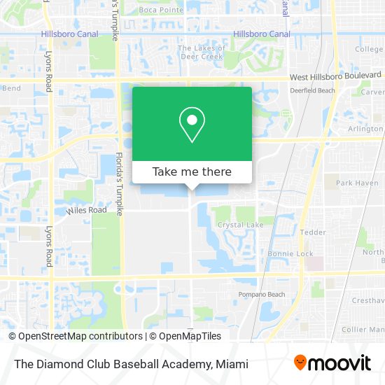 Mapa de The Diamond Club Baseball Academy