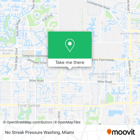 No Streak Pressure Washing map