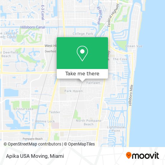 Apika USA Moving map