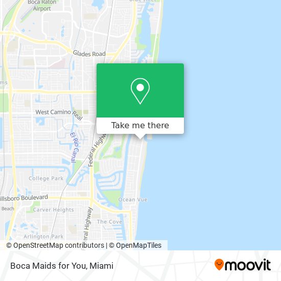 Boca Maids for You map