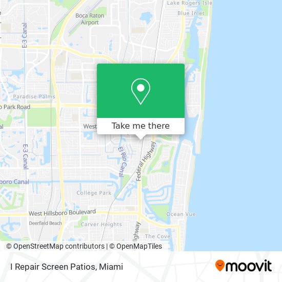 Mapa de I Repair Screen Patios