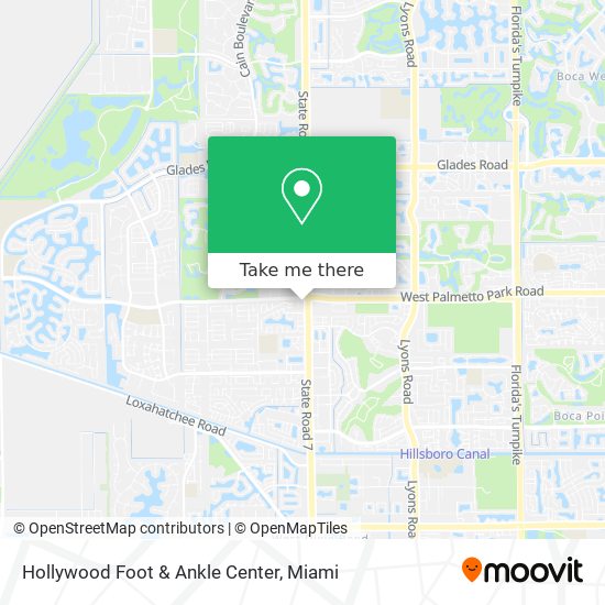 Hollywood Foot & Ankle Center map