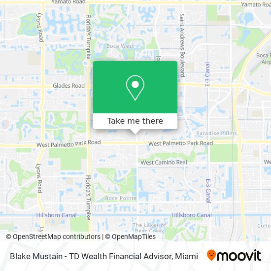 Mapa de Blake Mustain - TD Wealth Financial Advisor