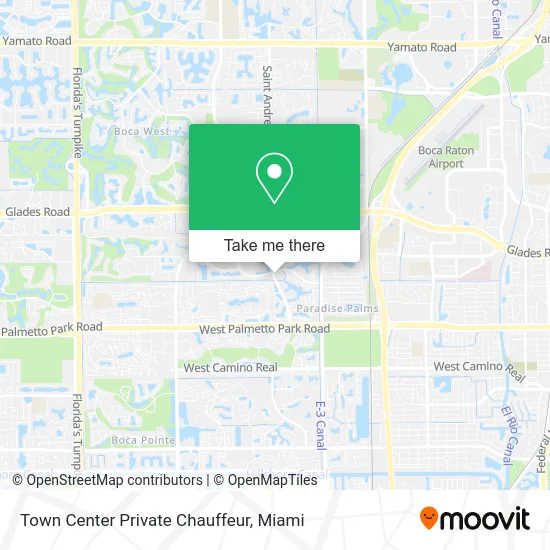Town Center Private Chauffeur map