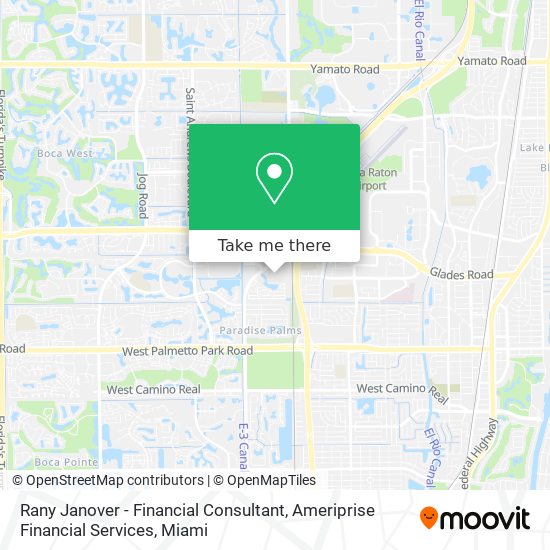 Mapa de Rany Janover - Financial Consultant, Ameriprise Financial Services