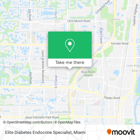 Elite Diabetes Endocrine Specialist map