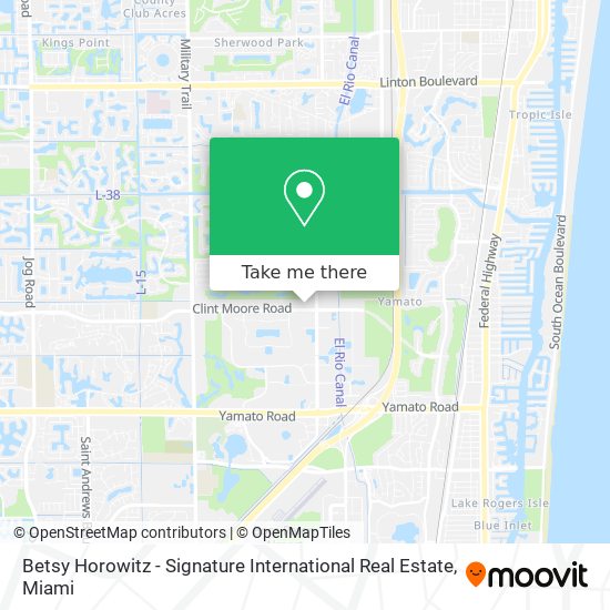 Mapa de Betsy Horowitz - Signature International Real Estate