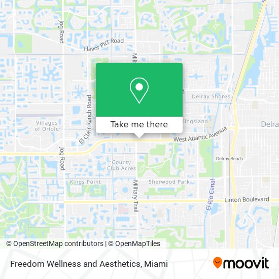 Freedom Wellness and Aesthetics map