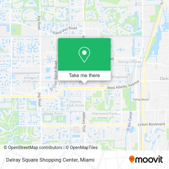 Mapa de Delray Square Shopping Center