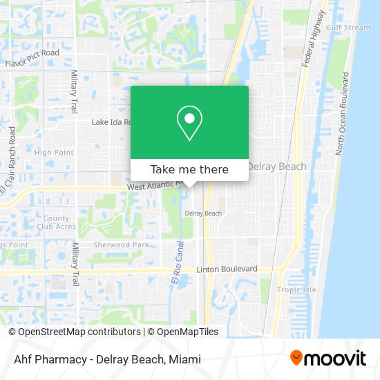 Ahf Pharmacy - Delray Beach map