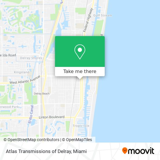 Mapa de Atlas Transmissions of Delray