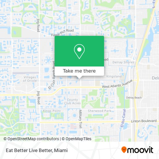 Eat Better Live Better map