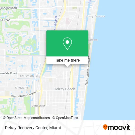 Delray Recovery Center map