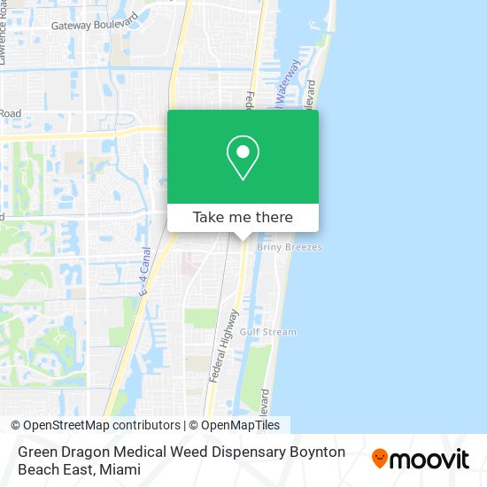 Green Dragon Medical Weed Dispensary Boynton Beach East map