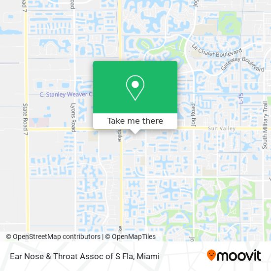 Mapa de Ear Nose & Throat Assoc of S Fla