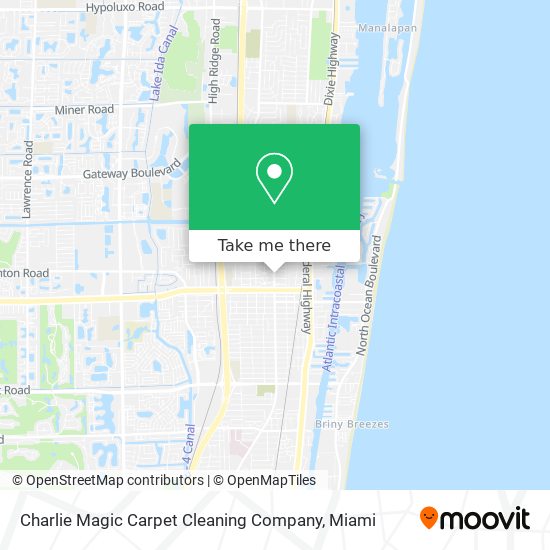 Charlie Magic Carpet Cleaning Company map