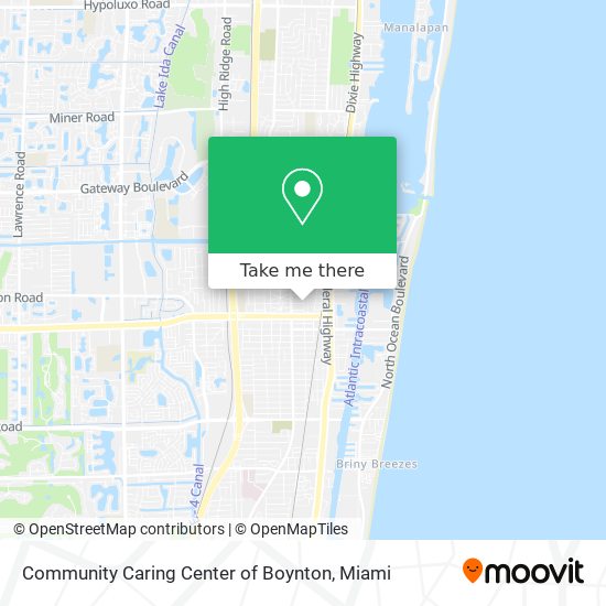 Mapa de Community Caring Center of Boynton