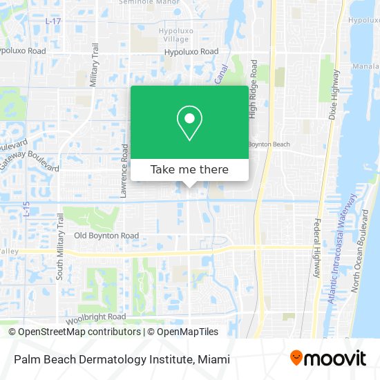 Palm Beach Dermatology Institute map