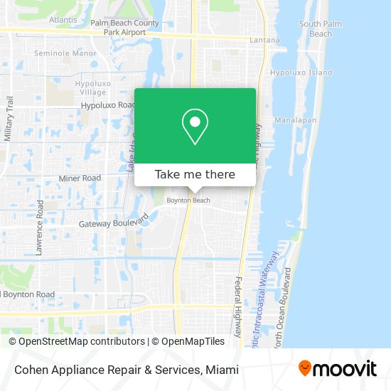 Mapa de Cohen Appliance Repair & Services