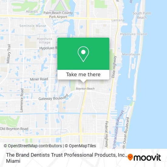 Mapa de The Brand Dentists Trust Professional Products, Inc.