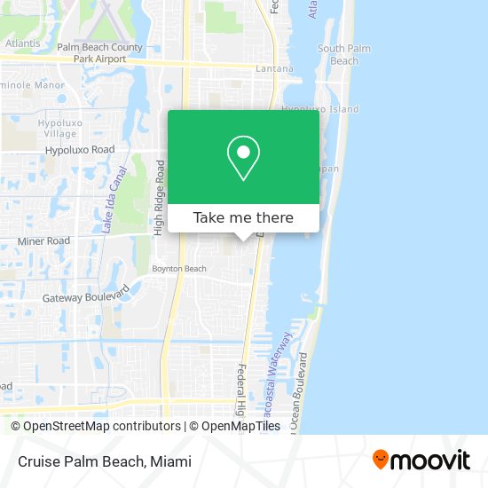 Cruise Palm Beach map